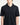 Supima Pique Spread Collar Polo in Black | GRANA #color_black