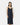 Silk Signature V Slip Dress in Navy | GRANA #color_navy