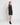 Silk A-line Shift Dress in Black | GRANA #color_black