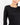 Organic Pima Cotton Long Sleeve Crew Neck Tee in Black | GRANA #color_black