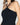 Supima 2-way Halter Ribbed Tank in BLACK | GRANA #color_black