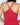 Supima 2-way Halter Ribbed Tank in CRIMSON | GRANA #color_crimson