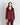 Silk Pyjamas V-Neck Pull Over Blouse in Garnet Red | GRANA #color_garnet-red