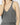 Silk Deep V-Neck Tank in Storm | GRANA #color_storm